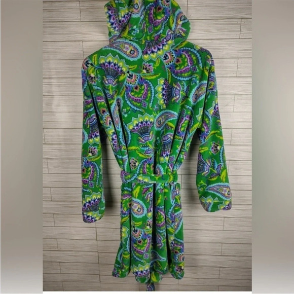 Vera Bradley hooded green robe size L/XL comfy - Picture 6 of 6